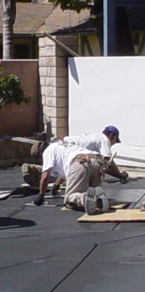 workers doing a concrete installation